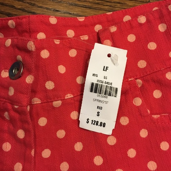 NWT LF hysteria red and white polka dot shorts - Picture 2 of 6